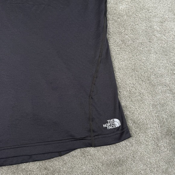 North Face Shirt Womens Medium Short Sleeve Lightweight Crew Neck Gray Flashdry - Picture 4 of 10